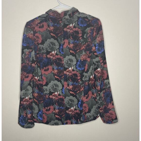 URBAN OUTFITTERS SILENCE + NOISE dark floral blazer S dark academia whimsigoth - Picture 3 of 4